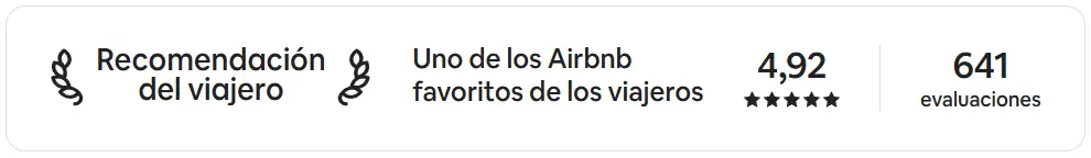 Recomendado por viajeros en Airbnb