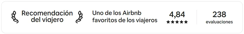 Recomendado por viajeros en Airbnb